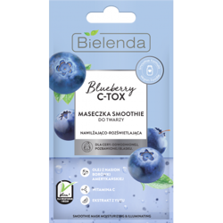 Bielenda - Blueberry C-TOX - MASECZKA - smoothie nawilżająco-rozświetlająca skóra odwodniona, pozbawiona blasku 8g 5902169038670