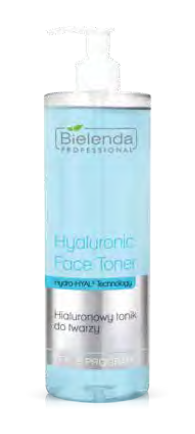 Bileneda Professional - Hydra-Hyal2 Technology - HIALURONOWY TONIK do twarzy każdy rodzaj skóry 500ml 5902169021856