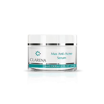 Clarena - Max Dermasebum Line - Anti Acne Serum For Mixed Oily Skin (Max Anti-Acne Serum Serum przeciwtrądzikowe) 15ml 5902194801256