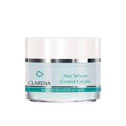 Clarena - Max Dermasebum Line - Control Cream For Mixed Oily Skin (Max Sebum Control Cream Krem normalizujący) 50ml 5904730324366