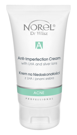 Norel - Acne - Anti-Imperfection Cream With LHA And Silver Ions (Krem na niedoskonałości z LHA i jonami srebra) 150ml 5902194142564 PK 218