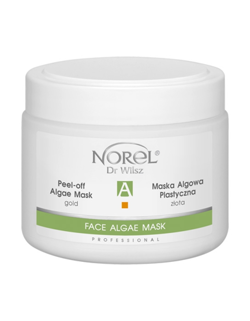 Norel - FACE ALGAE MASK - Peel-Off Algae Mask Brightening With Gold Dust (Maska algowa plastyczna złota dla skóry zmęczonej) 250g 5902194141635 PN 298