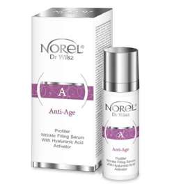 Norel HOME - Anti-Age - ProFiller Wrinkle Filling Serum With Hyaluronic Acid Activator / Serum z aktywatorem kwasu hialuronowego 35+ 30ml DA 373 5902194140249