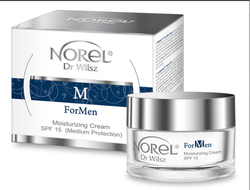 Norel HOME - For Men - Moisturizing Cream SPF 15 (Medium Protection) (Krem nawilżający anti-age SPF 15 SŁOICZEK) 50ml 5902194140447 DK 324