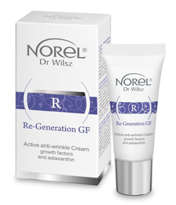 Norel HOME - Re-Generation GF - Aktywny Krem p/zmarszczkowy czynniki wzrostu i astaksantyna DS 512 (15ml) 5902194140157