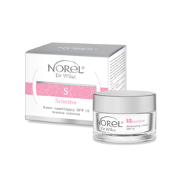 Norel HOME - Sensitive - Moisturizing Cream SPF 15 (Medium Protection) (Krem nawilżający SPF 15 cera naczynkowa) 50ml 5902194140362 DK 030