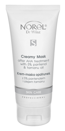 Norel PRO - Skin Care - Creamy Mask After AHA Treatment With 5% Pantenol & Tamanu Oil / Krem-maska opatrunek z 5% pantenolem 200ml PN 120 5902194140515