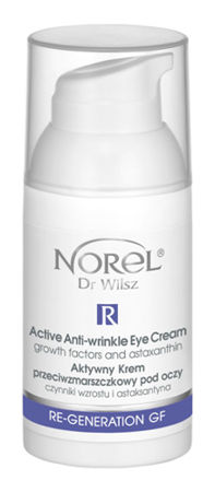Norel - Re-Generation GF - Active Anti-Wrinkle Cream Growth Factors And Astaxanthin (Aktywny krem przeciwzmarszczkowy pod oczy) 30ml 2779 PZ 222