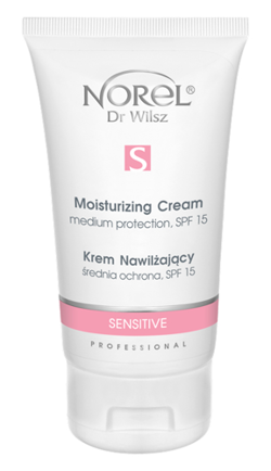 Norel - Sensitive - Moisturizing Cream SPF 15 (Medium Protection) (Krem nawilżający SPF 15 cera naczynkowa) 150ml 5902194141796 PK 019