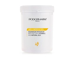 Podopharm PRO - MANICURE PEDICURE SPA FOOT BATH SALTS WITH VITAMIN E AND MINERALS (Sól do kąpieli stóp z witaminą E i minerałami) 1400g 5903240821617