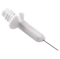 UniProbe - Sterile Needle for Epilation Removes Capillaries and Unwanted Hair White (Sterylna igła do depilacji) 3mm 5902194800112